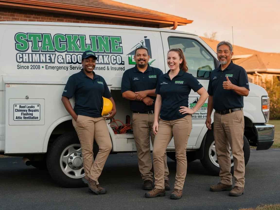 Chimney flashing repair company in Castell, TX